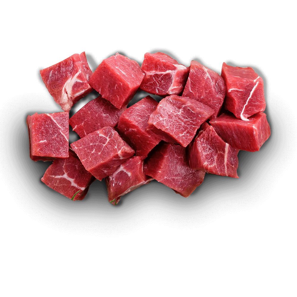 Lean diced beef at Longhorn Butchery