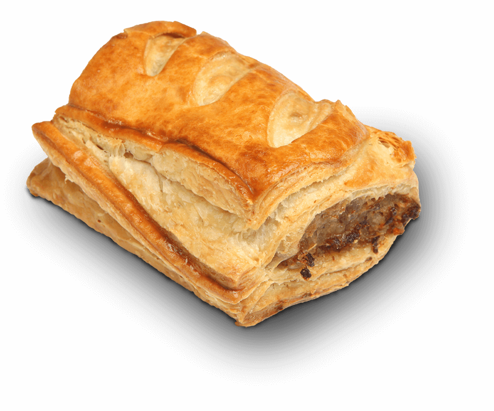 delicious homemade sausage roll.